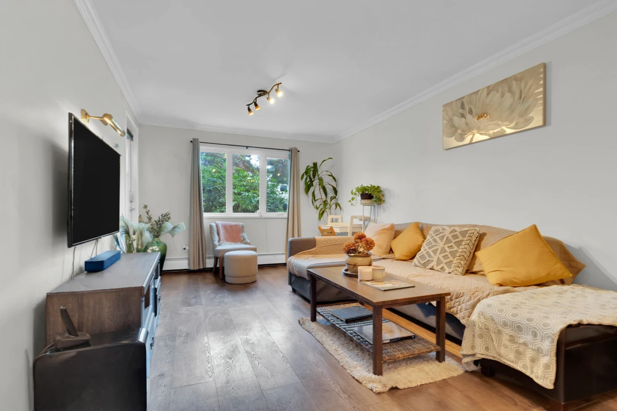 Living Room Photo of 106 1122 King Albert Avenue, Coquitlam, BC