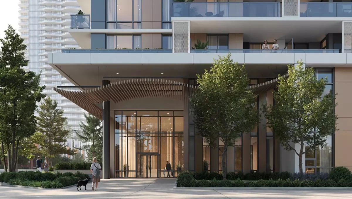 Exterior Rear Photo of 2208 13282 104 Avenue, Surrey, BC