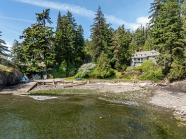 Aerial View of 8 Arbutus Bay Road, Bowen Island, BC