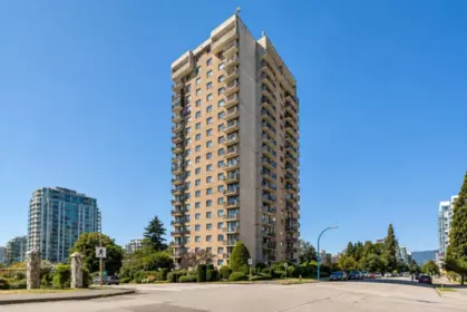 Aerial View of 1607 145 St. Georges Avenue, North Vancouver, BC