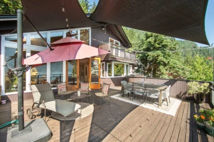 Aerial View of 330 Sasamat Lane, North Vancouver, BC