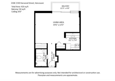 Primary Bedroom Photo of 2106 1330 Harwood Street, Vancouver, BC