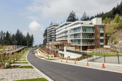 Aerial View of 704 3963 Uplands Way, West Vancouver, BC