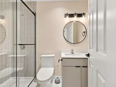 Powder Room Photo of 203 3787 Pender Street, Burnaby, BC