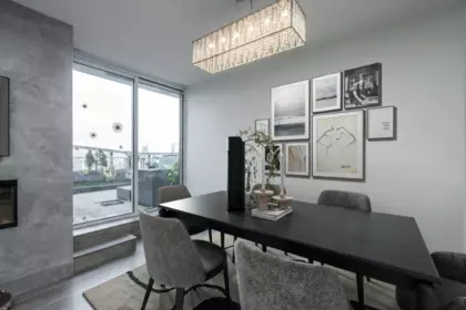 Dining Area Photo of 2508 788 Hamilton Street, Vancouver, BC