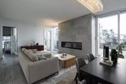 Living Room Photo of 2508 788 Hamilton Street, Vancouver, BC