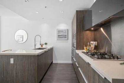Kitchen Island Photo of 606 1661 Ontario Street, Vancouver, BC