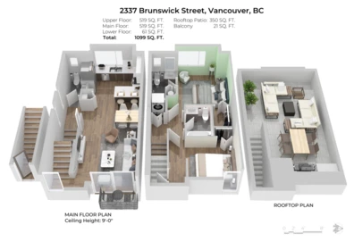 Basement Recreation Room Photo of 2337 Brunswick Street, Vancouver, BC