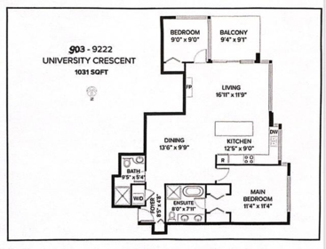 903 9222 University Crescent, Burnaby, BC, Burnaby — Apartment/Condo for sale