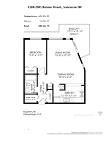 103 2001 Balsam Street, Vancouver, BC, Vancouver — Apartment/Condo for sale