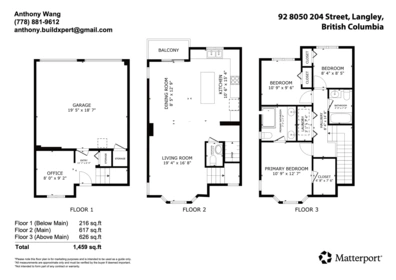 Entry Foyer Photo of 92 8050 204 Street, Langley, BC