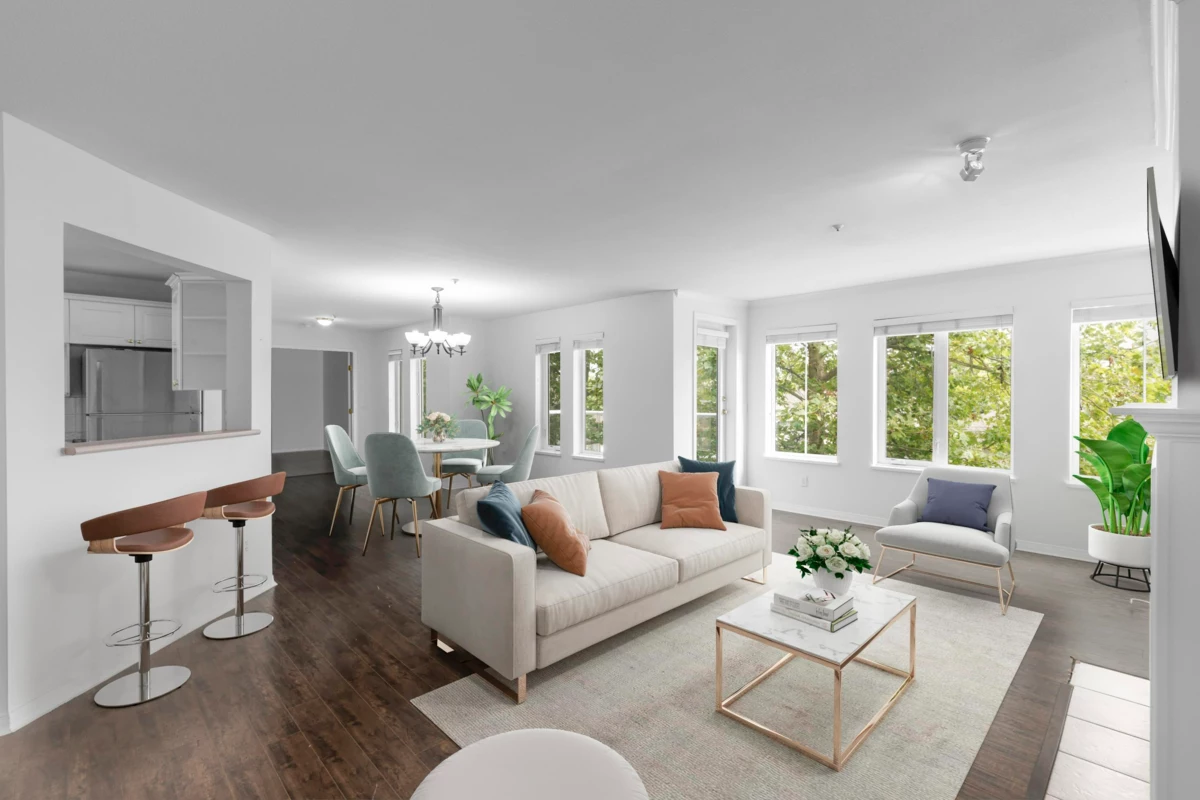 Family Room Photo of 308 12155 75a Avenue, Surrey, BC