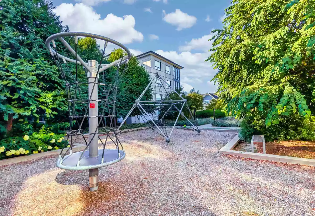 Aerial View of 109 9233 Odlin Road, Richmond, BC