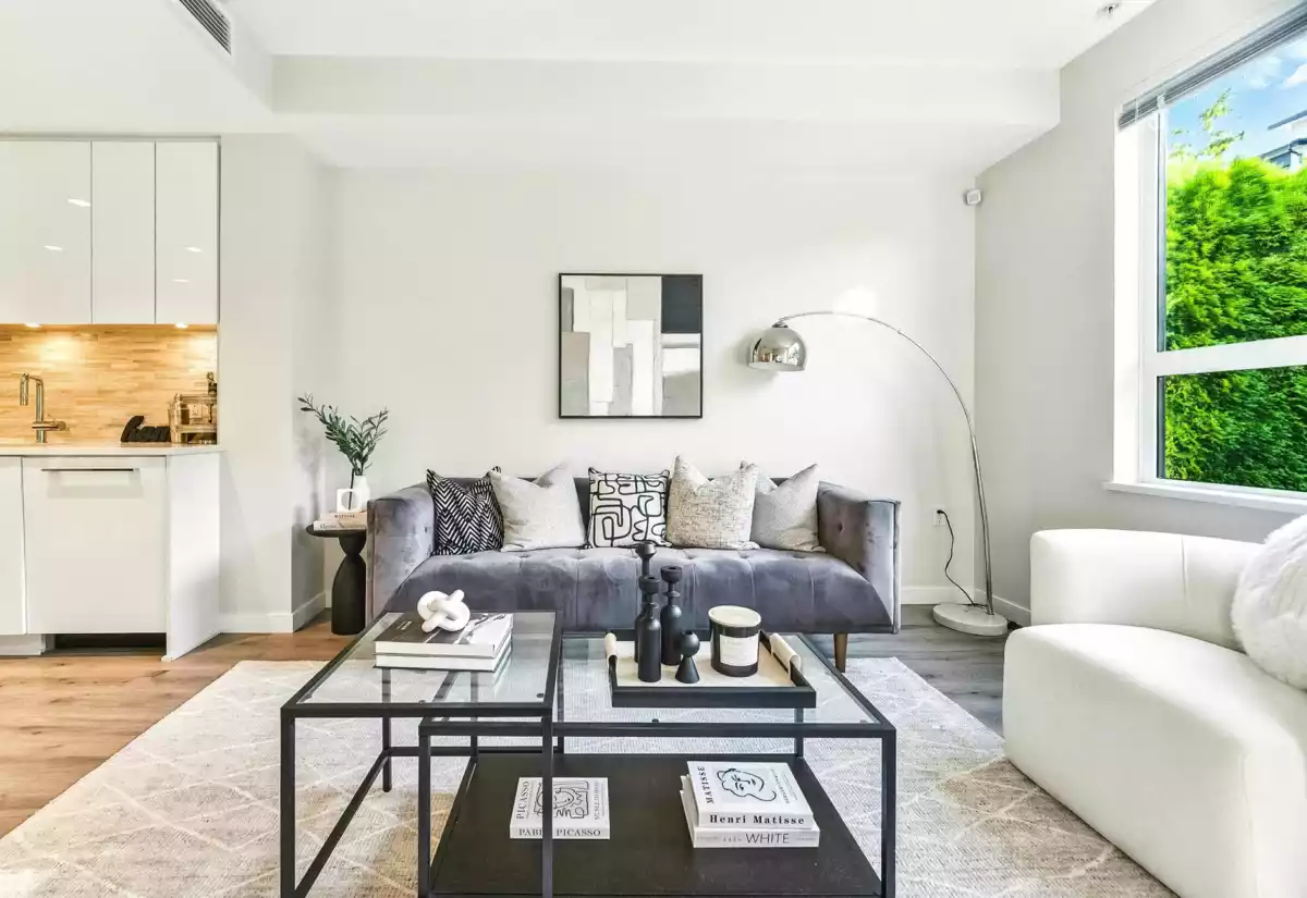 Family Room Photo of 109 9233 Odlin Road, Richmond, BC