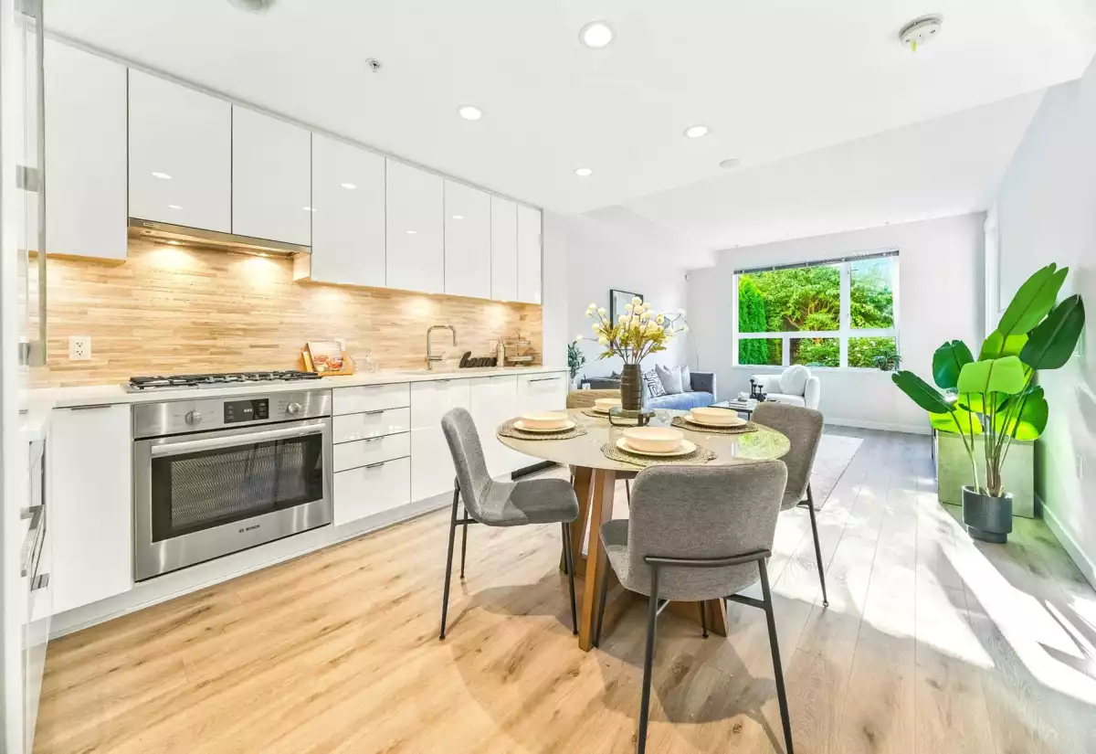 Living Room Photo of 109 9233 Odlin Road, Richmond, BC