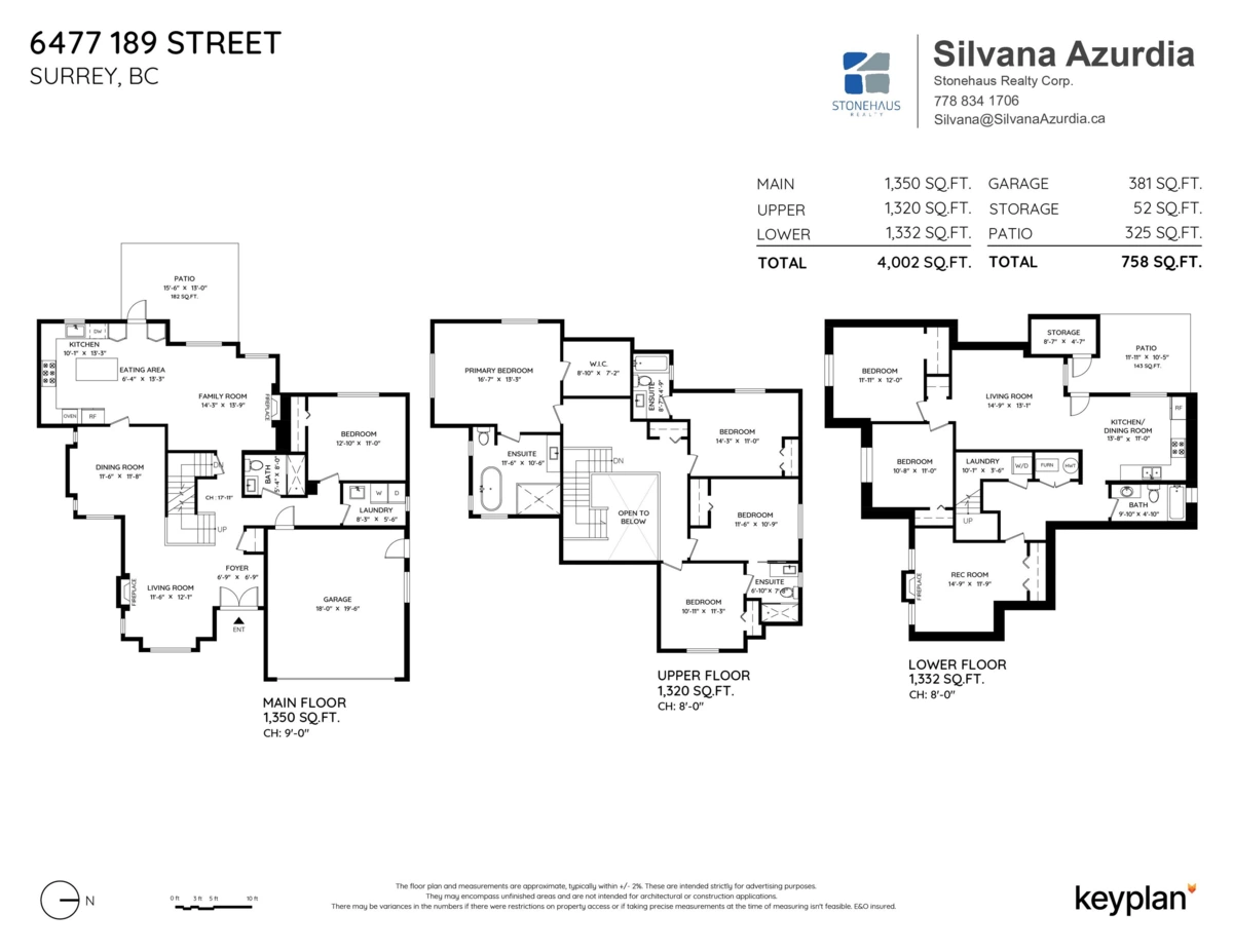 Exterior Rear Photo of 6477 189 Street, Surrey, BC