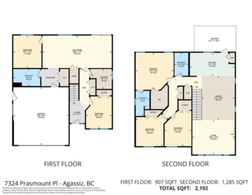Aerial View of 7324 Prasmount Place, Agassiz, BC