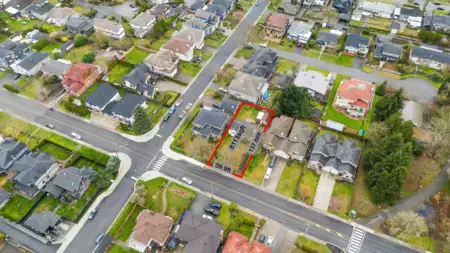Aerial View of 1371 Duthie Avenue, Burnaby, BC