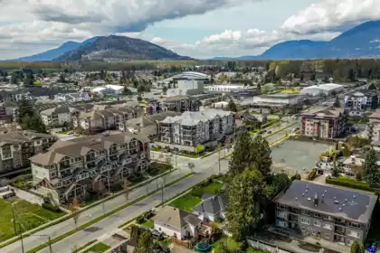 Aerial View of 104 45630 Spadina Avenue, Chilliwack, BC