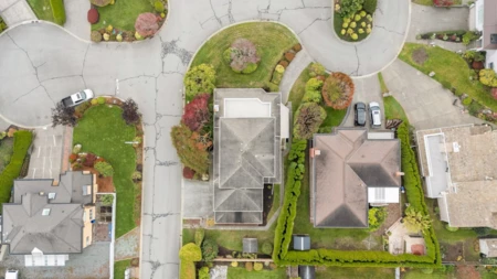 Aerial View of 13395 14 Avenue, Surrey, BC