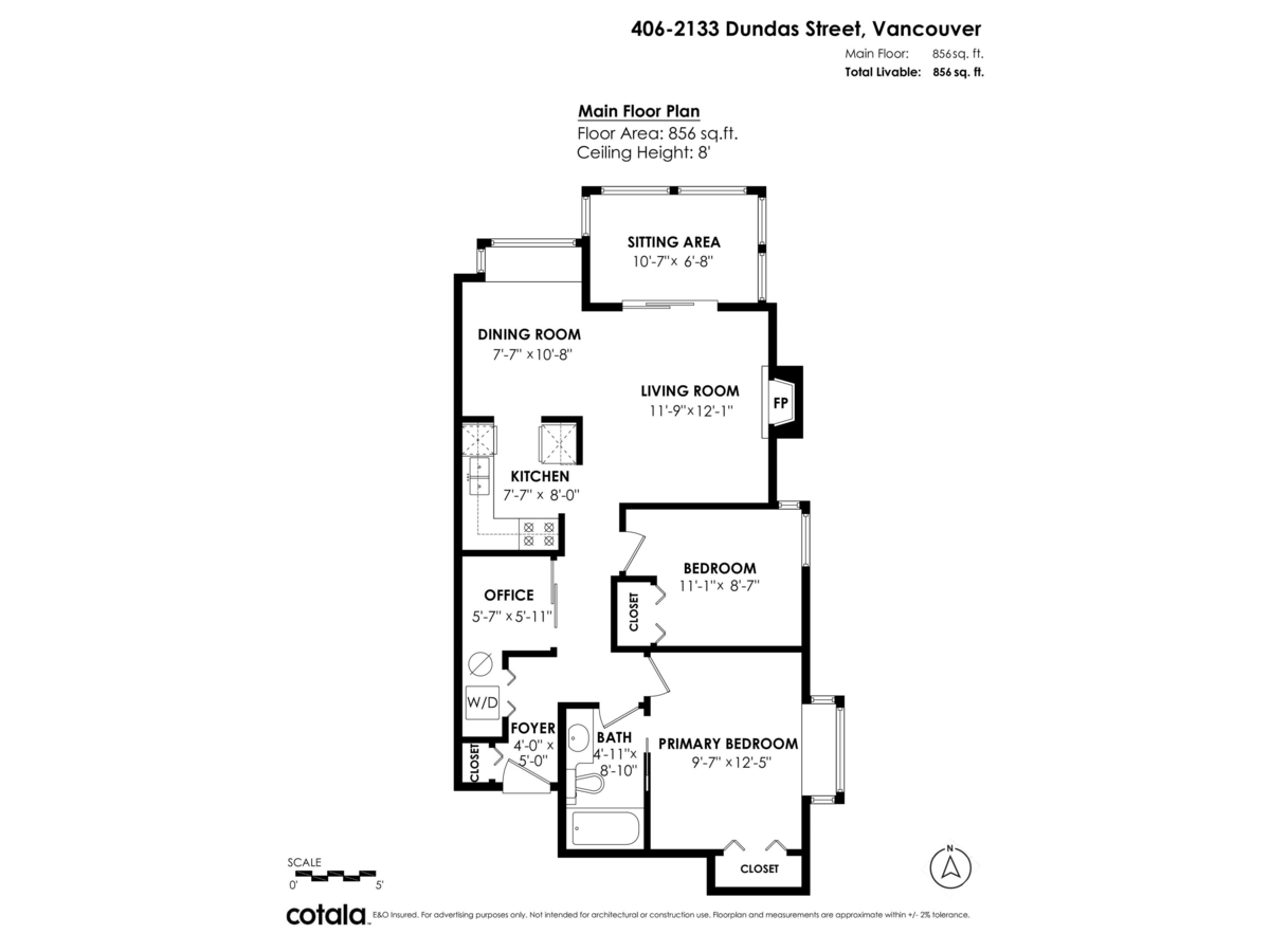 Hallway Photo of 406 2133 Dundas Street, Vancouver, BC