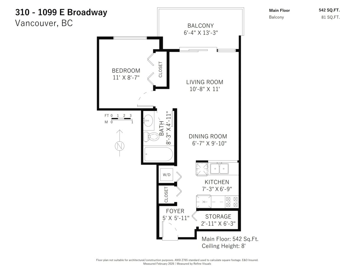 Hallway Photo of 310 1099 E Broadway, Vancouver, BC