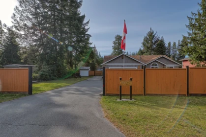 Aerial View of 8029 Southwood Road, Halfmoon Bay, BC