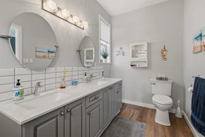 Powder Room Photo of 8029 Southwood Road, Halfmoon Bay, BC