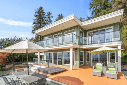 Aerial View of 1309 Anderson Street, White Rock, BC