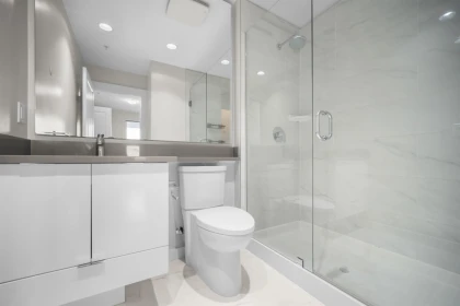 Powder Room Photo of 603 9399 Alexandra Road, Richmond, BC
