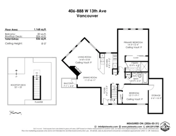 Street View Photo of 406 888 W 13th Avenue, Vancouver, BC