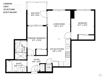 Outdoor Deck Photo of 3506 10750 135a Street, Surrey, BC