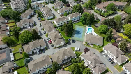 Aerial View of 3 13981 70 Avenue, Surrey, BC