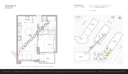 Garage Interior Photo of 807 8199 Capstan Way, Richmond, BC