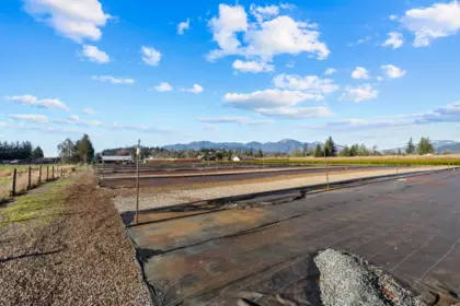 Aerial View of 9850 Banford Road, Chilliwack, BC