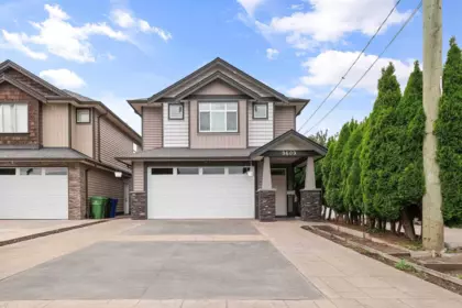 Aerial View of 9609 St. David Street, Chilliwack, BC