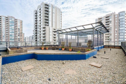 Outdoor Patio Photo of 906 3438 Vanness Avenue, Vancouver, BC