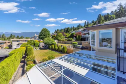 Aerial View of 7173 Ridgeview Drive, Burnaby, BC