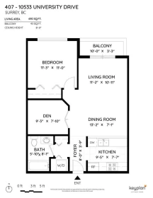Primary Bedroom Photo of 407 10533 University Drive, Surrey, BC