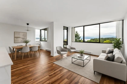 Living Room Photo of 1203 2077 Nelson Street, Vancouver, BC
