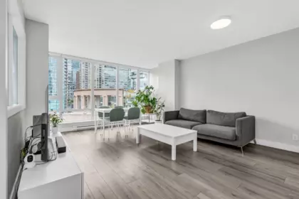 Living Room Photo of 1805 788 Hamilton Street, Vancouver, BC
