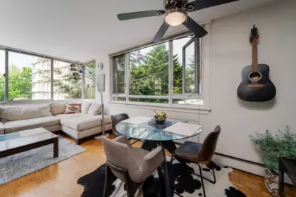 Kitchen Island Photo of 203 1850 Comox Street, Vancouver, BC