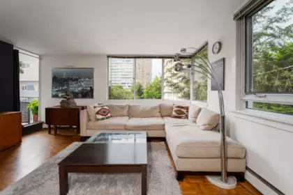 Living Room Photo of 203 1850 Comox Street, Vancouver, BC