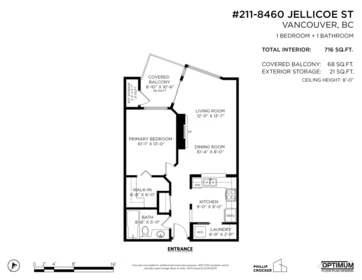 Staircase Photo of 211 8460 Jellicoe Street, Vancouver, BC