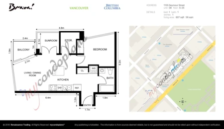Family Room Photo of 2508 1155 Seymour Street, Vancouver, BC