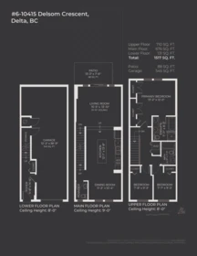 6 10415 Delsom Crescent, Delta, BC, Delta — Townhouse for sale