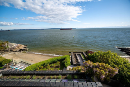 Aerial View of 4036 Marine Drive, West Vancouver, BC
