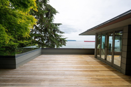 Backyard Photo of 4036 Marine Drive, West Vancouver, BC
