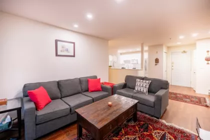 Basement Recreation Room Photo of 207 128 W 8th Street, North Vancouver, BC