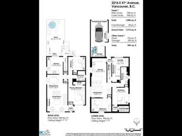 Basement Recreation Room Photo of 2216 E 41st Avenue, Vancouver, BC